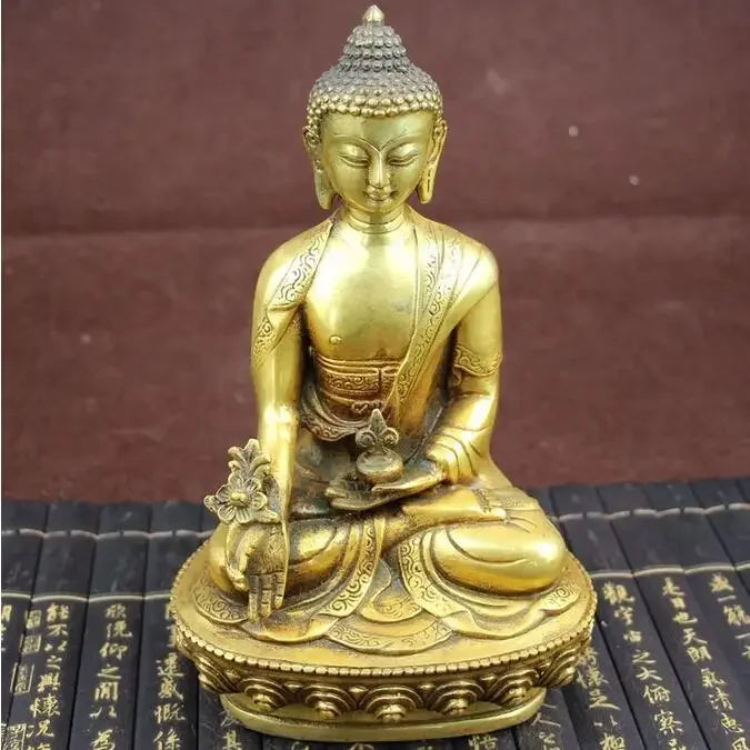 Copper Statue Large Tibet Tibetan brass Medicine Buddha Statue