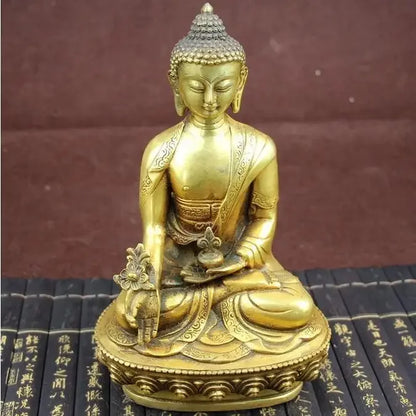 Copper Statue Large Tibet Tibetan brass Medicine Buddha Statue