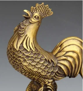 Copper Statue New products Kaiguang brass Zodiac Rooster money chicken yuan Baoji office ornaments shop opening ornaments