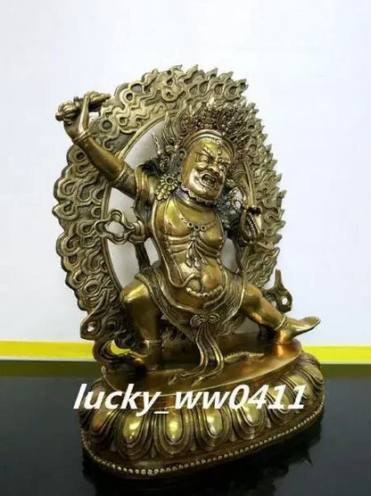 Copper Statue Pure copper, Vajrapani, Vajra Bodhisattva, Buddha statue, Tibetan Buddhism figure, Vajra-dhara