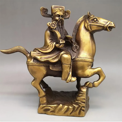 Copper Statue Pure copper makes money at once, ornament makes money at once, God of wealth household office