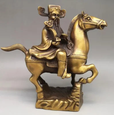 Copper Statue Pure copper makes money at once, ornament makes money at once, God of wealth household office