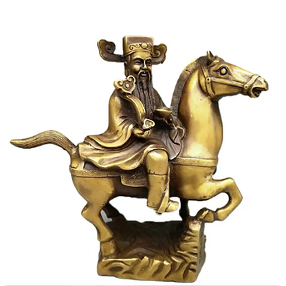 Copper Statue Pure copper makes money at once, ornament makes money at once, God of wealth household office