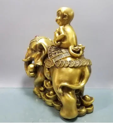 Copper Statue Pure copper sealing, worshipping, furnishing, home decoration, office Fengshui crafts