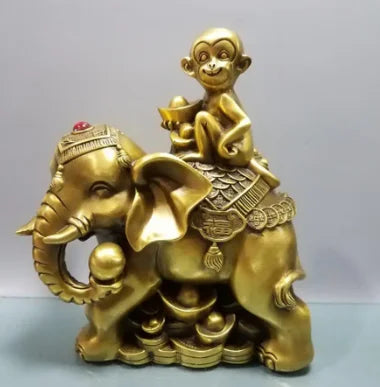 Copper Statue Pure copper sealing, worshipping, furnishing, home decoration, office Fengshui crafts