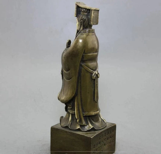 Copper Statue Retro antique antique crafts manufacturers direct sales of pure copper bronze, the first brass five emperors Xuany