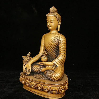 Copper Statue Tibetan Buddhis Amitabha Bronze Shakyamuni Buddha