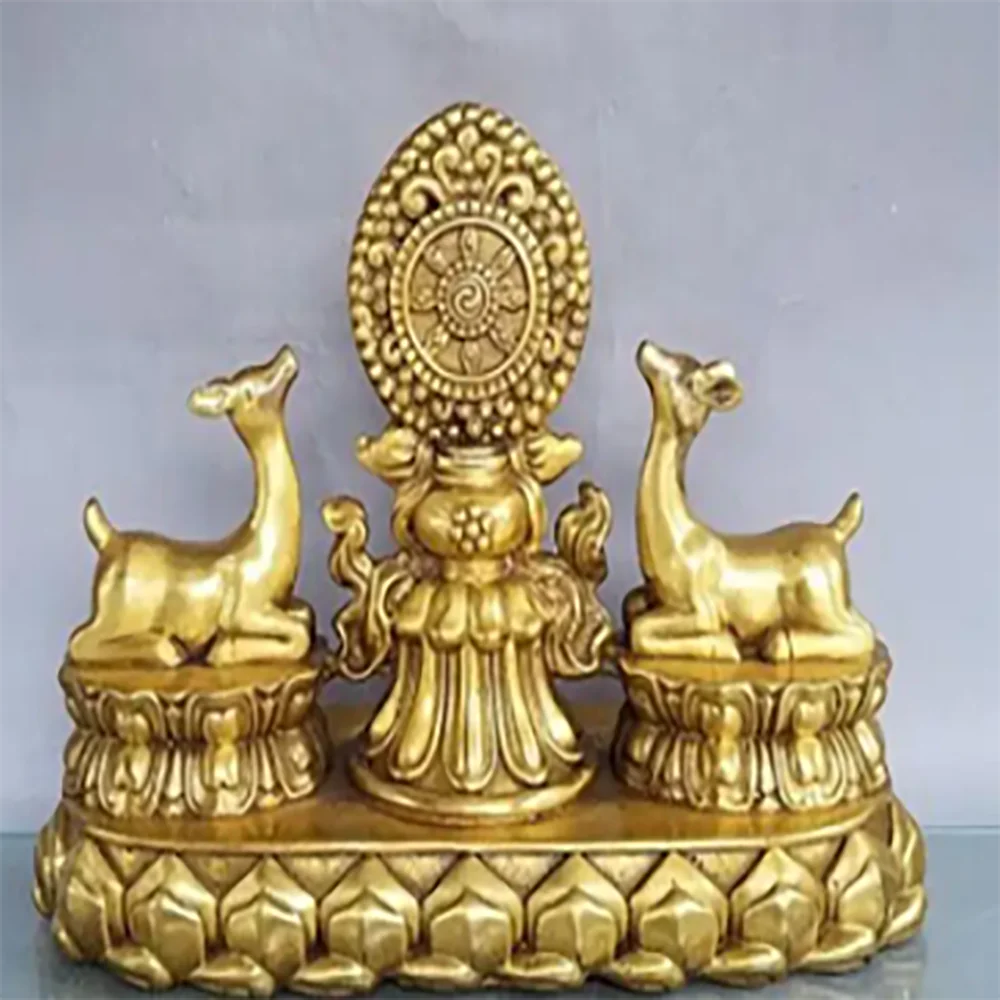 Copper Statue pure copper, Shuangyang, Chengxiang, living room, home furnishings, handicrafts, brass, creative, yangfen