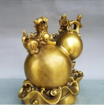 Copper Statue pure copper zuihu decoration brass zuihu decoration zuihu crafts living room decoration