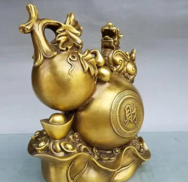 Copper Statue pure copper zuihu decoration brass zuihu decoration zuihu crafts living room decoration