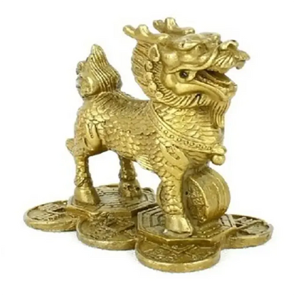 Copper Unicorn ornaments a pair of pure copper town houses recruit money and step on gossip to solve the problem of white tiger