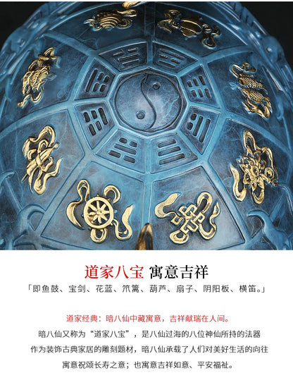 Copper dragon turtle statue placed pieces of Feng Shui home decoration  hotel office family decoration accessories home decor