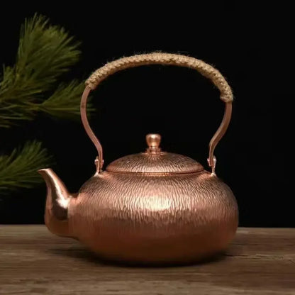 Copper kettles family retro copper kettles handmade pure copper teapot copper kettles extra-thick open fire kettles
