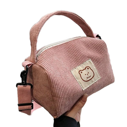 Corduroy Shoulder Bag Corduroy Handbag Purse Crossbody Purse Bag