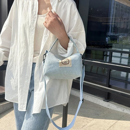 Corduroy Shoulder Bag Corduroy Handbag Purse Crossbody Purse Bag