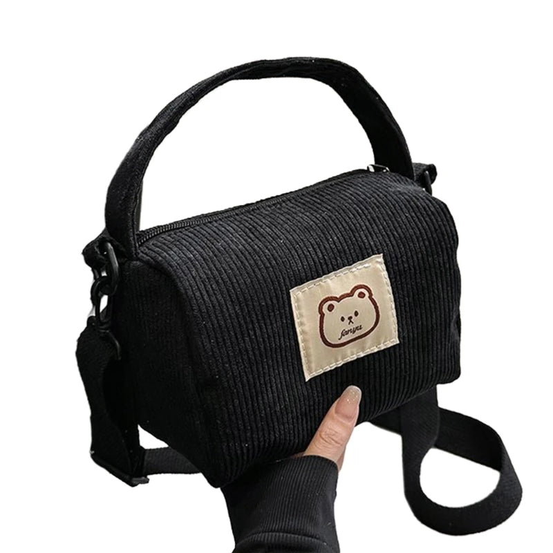 Corduroy Shoulder Bag Corduroy Handbag Purse Crossbody Purse Bag