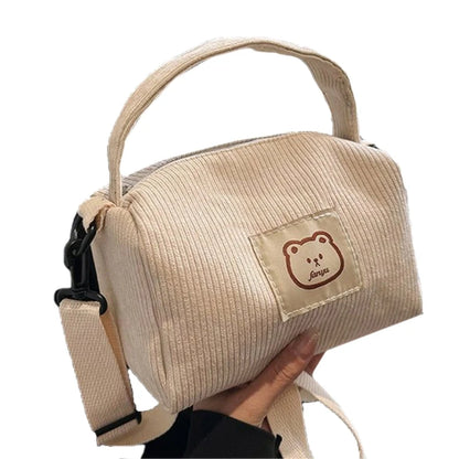 Corduroy Shoulder Bag Corduroy Handbag Purse Crossbody Purse Bag