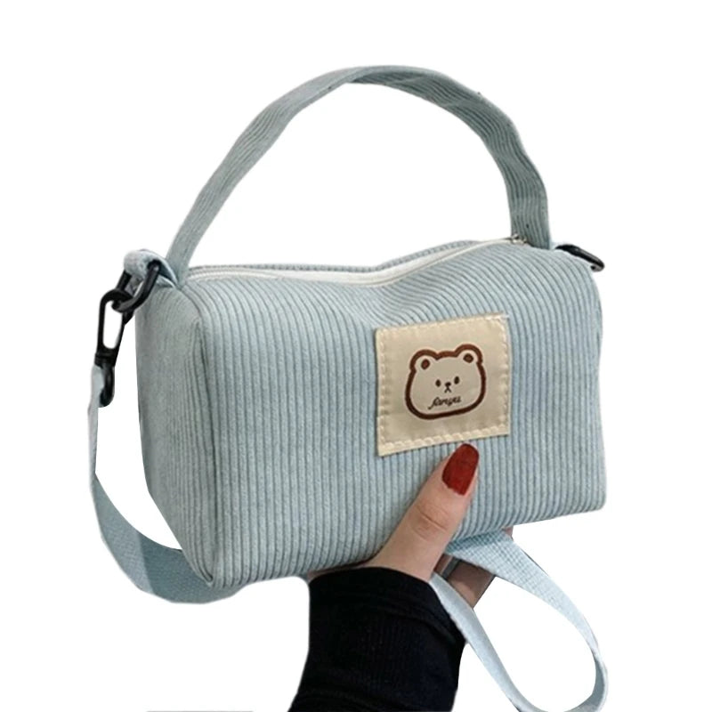 Corduroy Shoulder Bag Corduroy Handbag Purse Crossbody Purse Bag