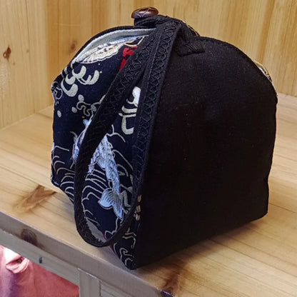 Cotton Linen Bag Kung Fu Tea Set Tea Ceremony Buggy Bag Quick Cup Drawstring Bag Portable Travel Cloth Bag Travel Tea Set Bag
