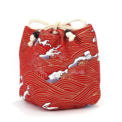 Cotton Teacup Storage Bag, Antique Bracelets, Jewelry Protective Cover, Japanese Lunch Gift, Teaware, Travel, Multi-usage