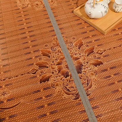 Counter genuine bamboo mat folding cool feeling bed mat for summer double faces Ice silk cool multi-size sleeping