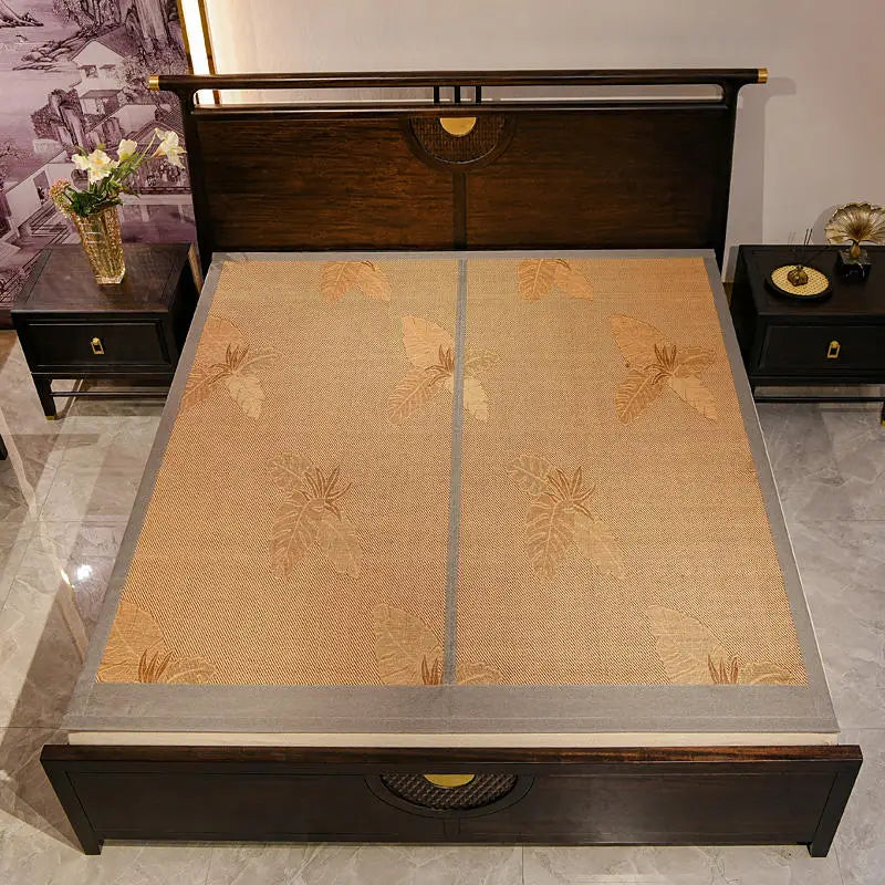 Counter genuine bamboo mat folding cool feeling bed mat for summer double faces Ice silk cool multi-size sleeping