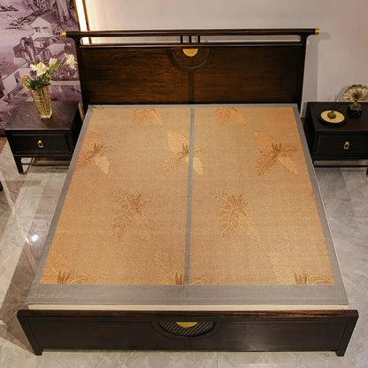 Counter genuine bamboo mat folding cool feeling bed mat for summer double faces Ice silk cool multi-size sleeping