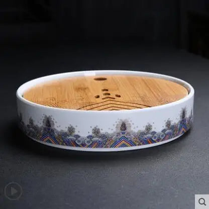 Court Style Gold Silk Enamel Large Sancai Cover Bowl, Saucer Tea Cup, Pot Kettle, White Porcelain Chinese Ceramic Tea Set