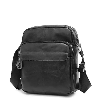 Cow Business Men's Shoulder Genuine Leather Crossbody Fashion Sports Male Messenger Bag