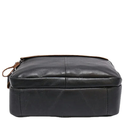 Cow Business Men's Shoulder Genuine Leather Crossbody Fashion Sports Male Messenger Bag