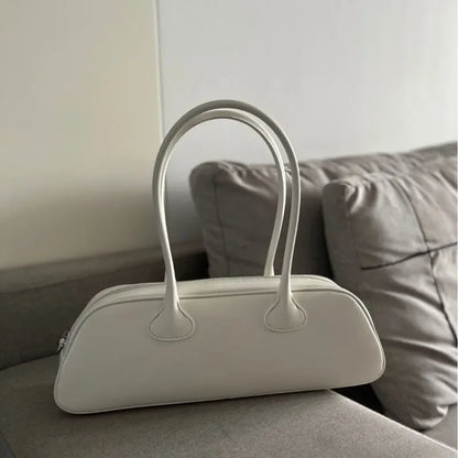 Cow Leather Shoulder Bags for Women Korean Fashion All-match Solid Armpit Bag Female Handbag Luxury Commuter Simple Bolsos Mujer