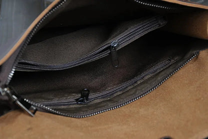 Cow hand Men's envelope briefcase men's messenger casual shoulder file package leather bag men