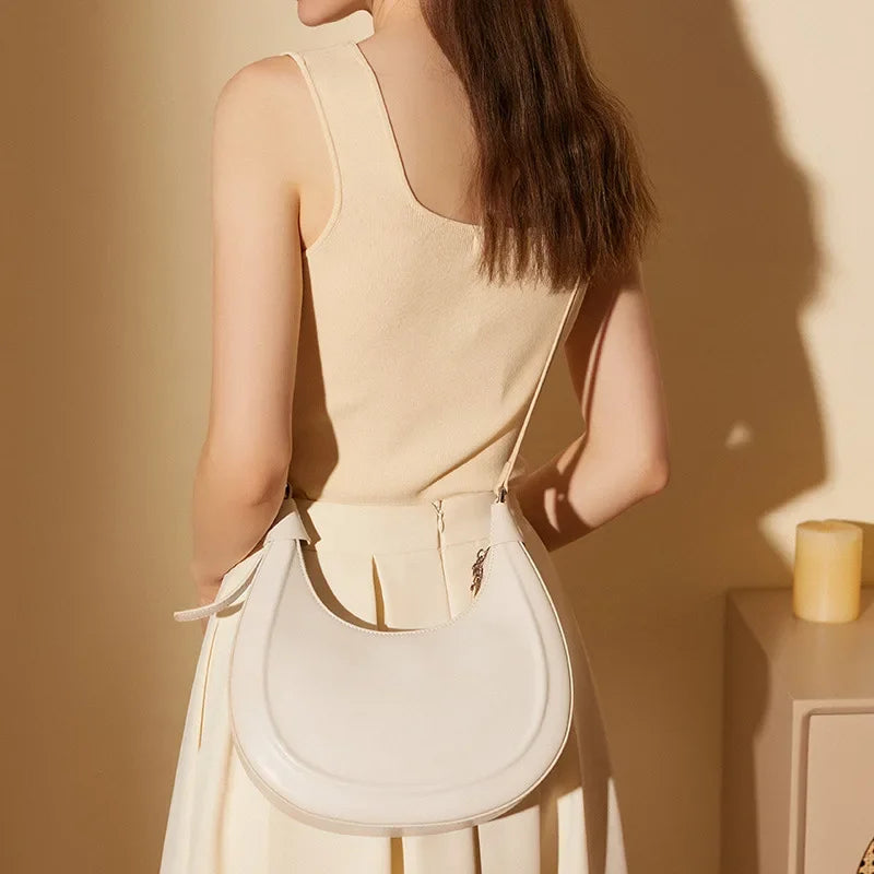 Cowhide Armpit Bag 2024 New Style Genuine Leather Shoulder Bag Handbag Bag for Women Luxury Bags Designer