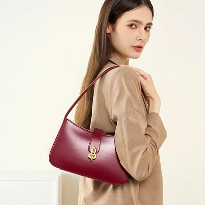 Cowhide Armpit Bag 2024 New Style Genuine Leather Shoulder Bag Luxury Handbags  Luxury Bags  Designer Bag