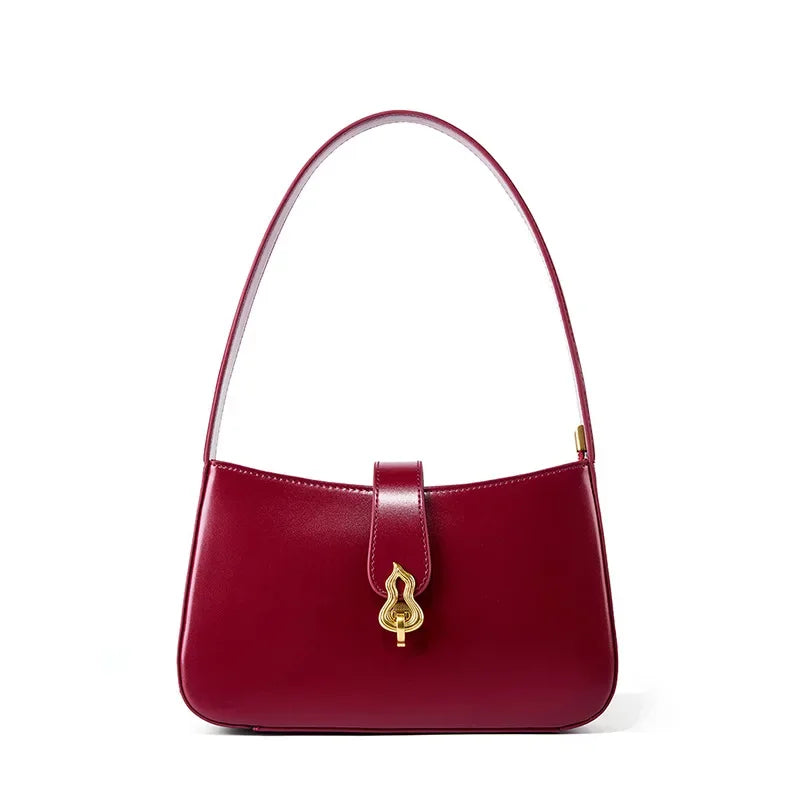 Cowhide Armpit Bag 2024 New Style Genuine Leather Shoulder Bag Luxury Handbags  Luxury Bags  Designer Bag