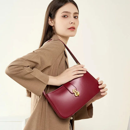 Cowhide Armpit Bag 2024 New Style Genuine Leather Shoulder Bag Luxury Handbags  Luxury Bags  Designer Bag