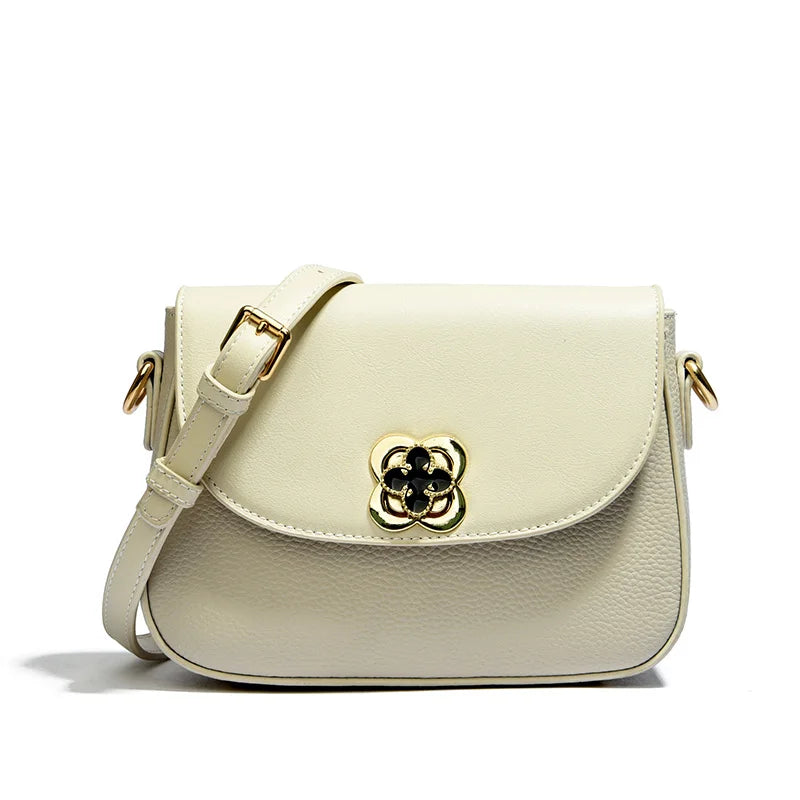 Cowhide Bag 2023 New Genuine Leather Soft Leather Zero Wallet Fashion Versatile Messenger Crossbody Bags For Women Square Bag
