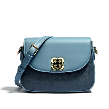 Cowhide Bag 2023 New Genuine Leather Soft Leather Zero Wallet Fashion Versatile Messenger Crossbody Bags For Women Square Bag