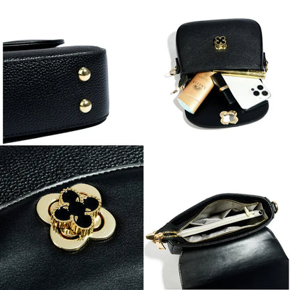 Cowhide Bag 2023 New Genuine Leather Soft Leather Zero Wallet Fashion Versatile Messenger Crossbody Bags For Women Square Bag