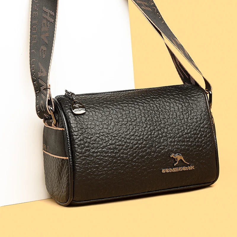 Cowhide Bag 2023 Spring And Summer New Women's Bag Leather Soft Leather Zero Wallet Fashion Versatile Messenger Bag