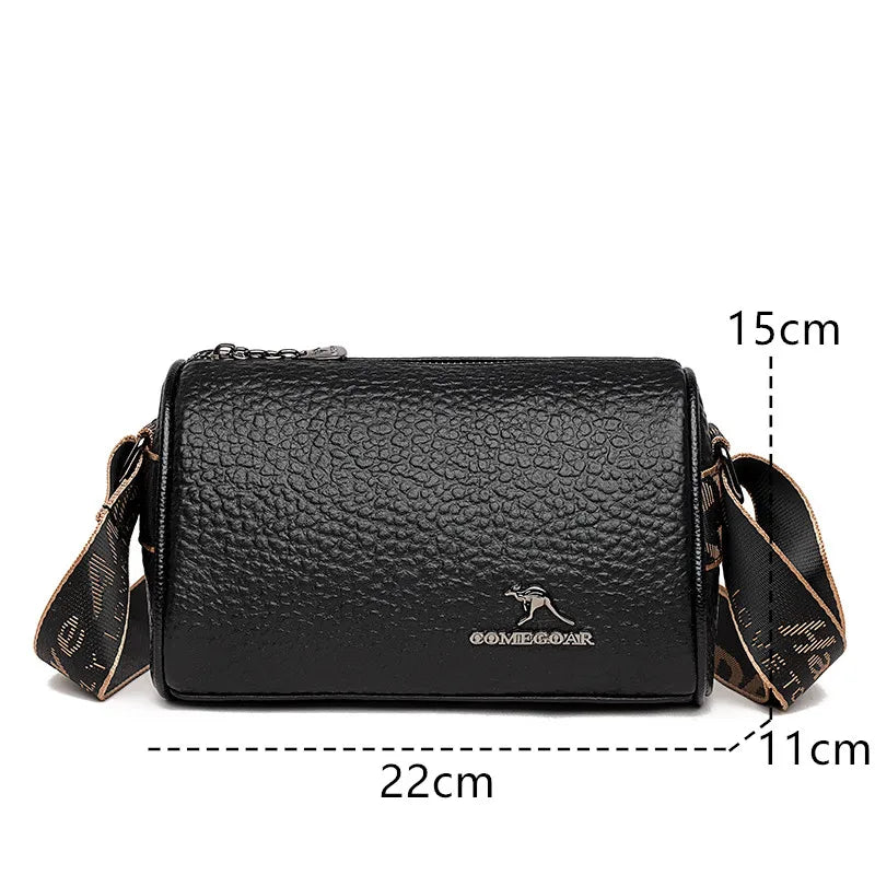 Cowhide Bag 2023 Spring And Summer New Women's Bag Leather Soft Leather Zero Wallet Fashion Versatile Messenger Bag