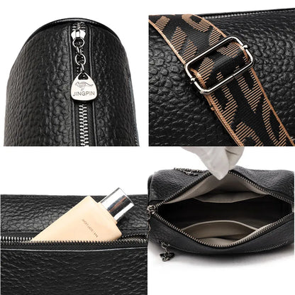 Cowhide Bag 2023 Spring And Summer New Women's Bag Leather Soft Leather Zero Wallet Fashion Versatile Messenger Bag