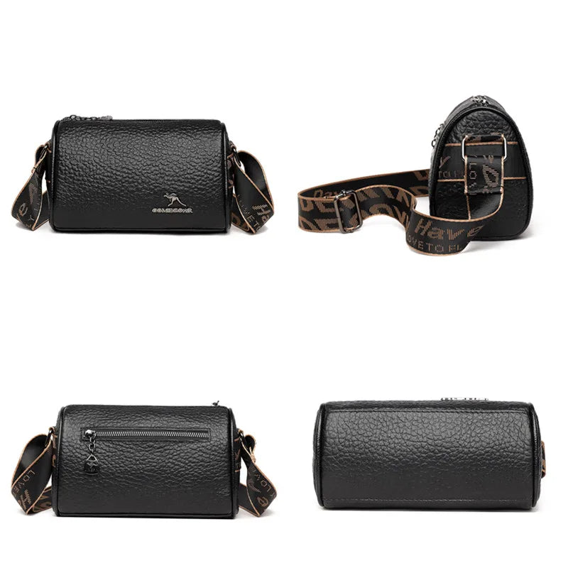Cowhide Bag 2023 Spring And Summer New Women's Bag Leather Soft Leather Zero Wallet Fashion Versatile Messenger Bag