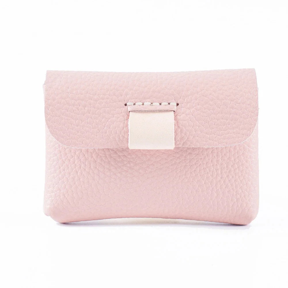 Cowhide Purse Mini Handmade Card Coin Data Cable Headphone Storage Bag