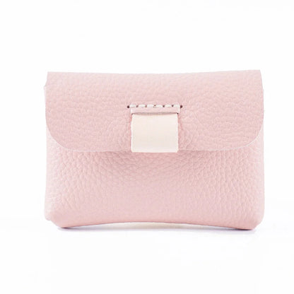 Cowhide Purse Mini Handmade Card Coin Data Cable Headphone Storage Bag