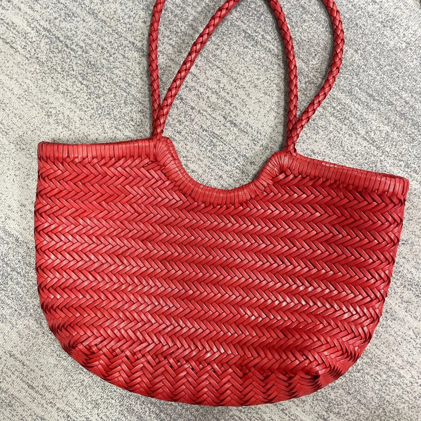 Cowhide Weave Handbags Fashion Hand Made Ladies Vegetable Basket Bag Casual Tote Simple Shopping Bags Female Bolsos Mujer