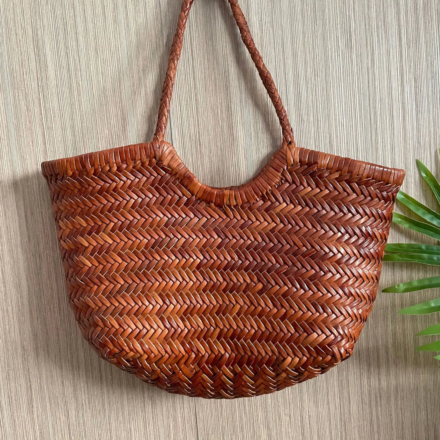 Cowhide Weave Handbags Fashion Hand Made Ladies Vegetable Basket Bag Casual Tote Simple Shopping Bags Female Bolsos Mujer