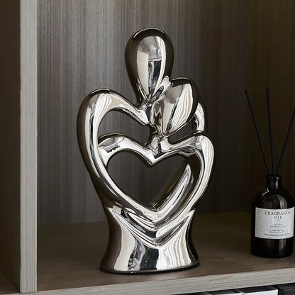Creative Abstract Lover Statue Home Decor Ceramic Crafts Art Sculptures Figurines Living Room Office Ornaments