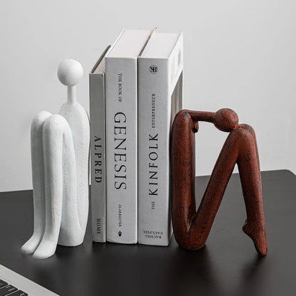 Creative Abstract Silent Man Sculpture & Figurines Living Room Decor Resin Crafts Figure Ornaments Modern Home Decor
