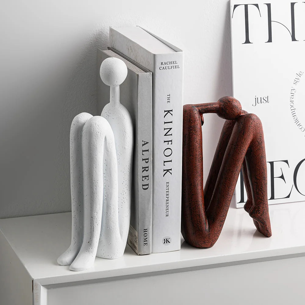 Creative Abstract Silent Man Sculpture & Figurines Living Room Decor Resin Crafts Figure Ornaments Modern Home Decor